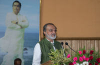 Rajendra Shende at MIT ADT campus during a key note